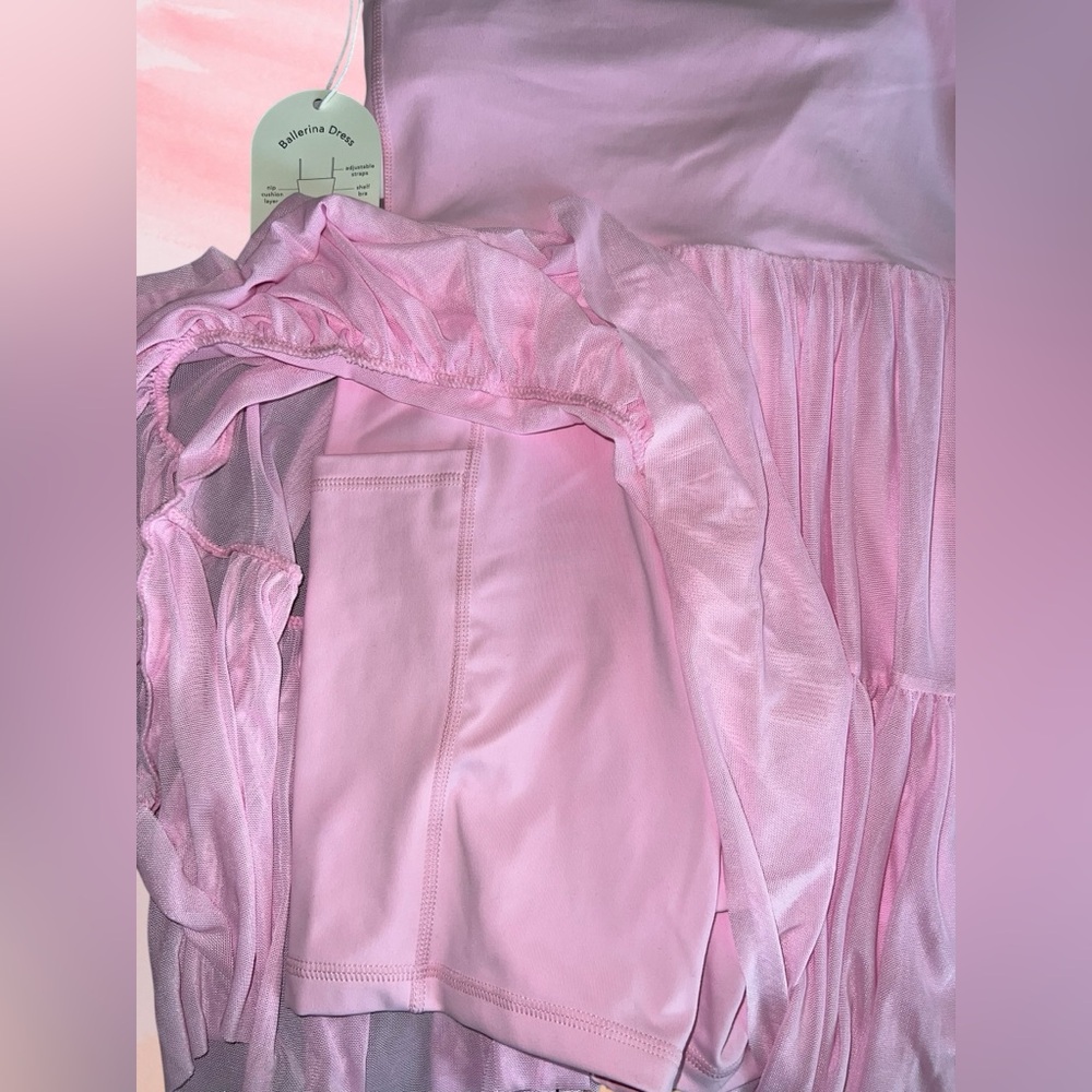Blogilates Pink Balletcore Active Dress Built In Shorts Pilates Workout XS - Picture 3 of 7